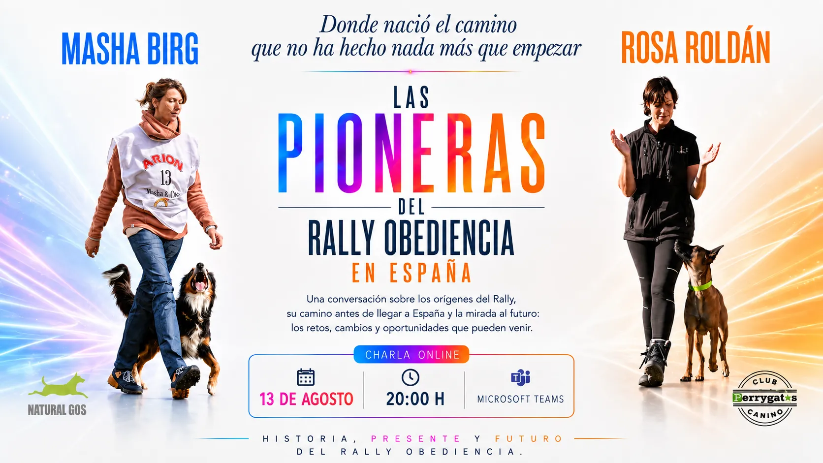 Cartel de Parada 1 Línea Rally: Las pioneras del Rally Obediencia en España